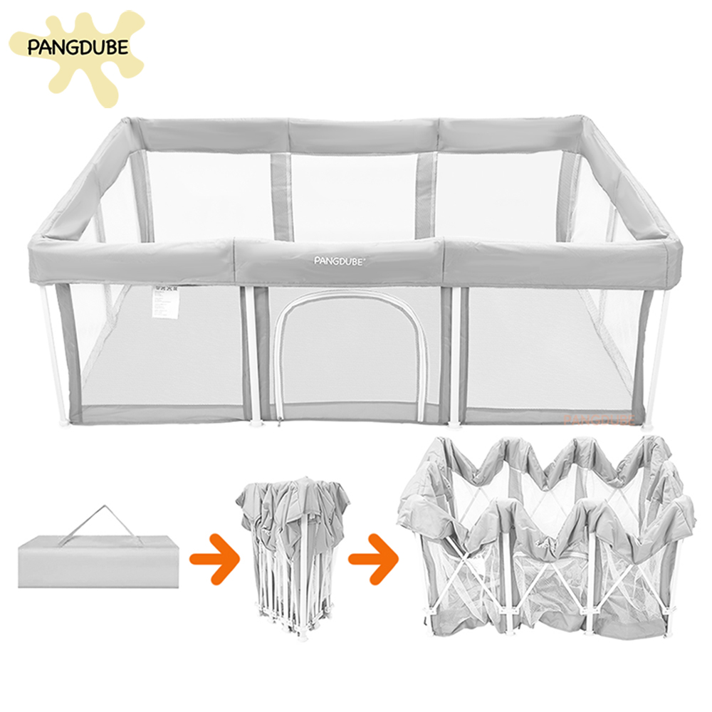 Kids Outdoor Fence - PANGDUBE 簡単折りたたみ式子供用プレイヤード ベビーゲームパーク 室内＆屋外遊び場 キッズベビーアクティビティフェンス 幼児用プレイヤード