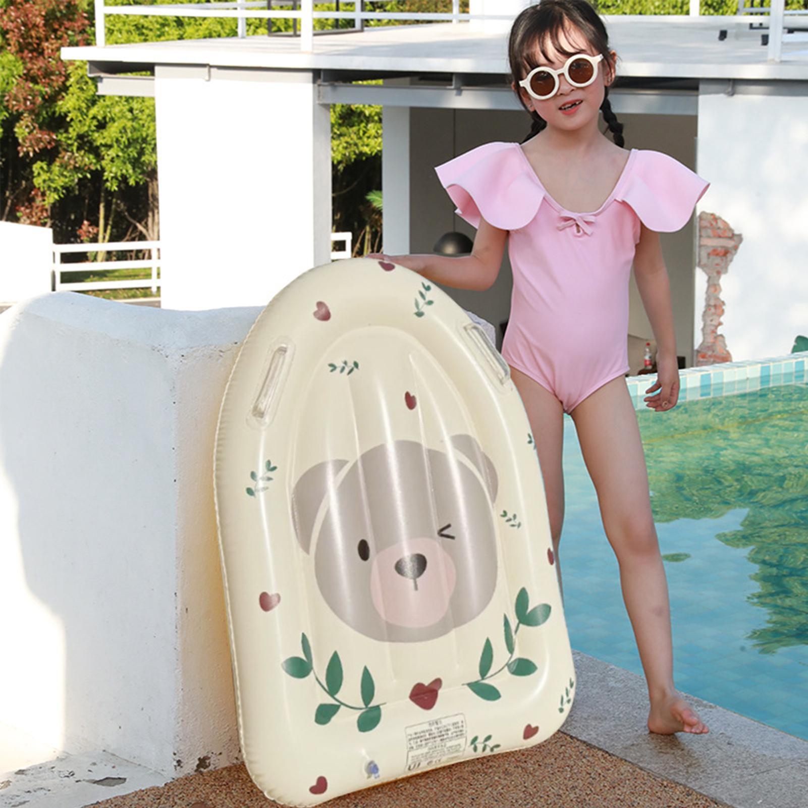 Kids Outdoor Pool - インフレータブルサーフボード子供用ビーチプールフロートハンドル付きビーチインフレータブルサーフボード男の子女の子用屋外プールウォーターパーク