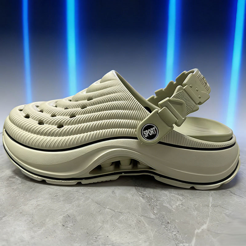 Kids Outdoor Shoes - EVA穴あきサンダル レディース 夏用 滑り止め カップル バッグヘッドスリッパ