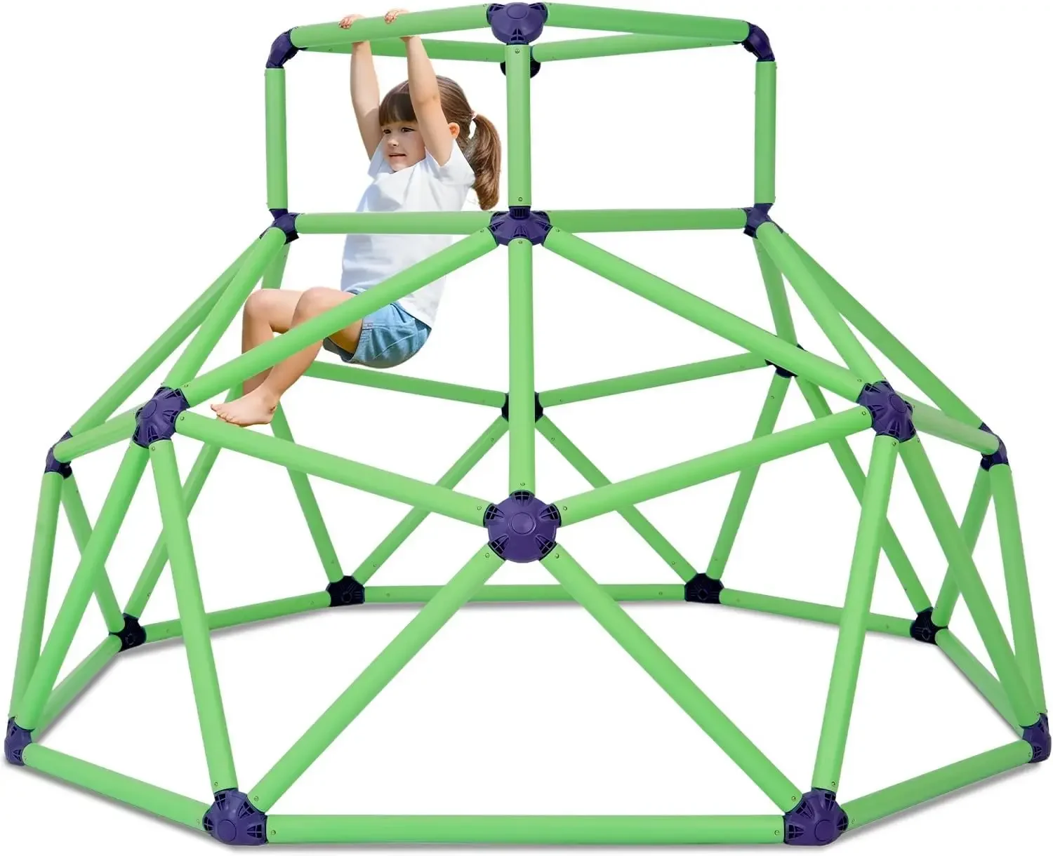 Kids Outdoor Jungle Gym Dome - Zupapa モンキーバー クライミングドーム - 子供用の頑丈で持ち運び可能なジャングルジム、幼児用の裏庭プレイセット、アクティブな屋外遊びに最適