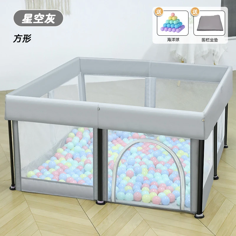 Kids Outdoor Fence - 折りたたみ式工具不要ベビーサークル、幼児用安全ゲート、屋内外兼用キッズプレイエリア、子供用遊具ガードヤード