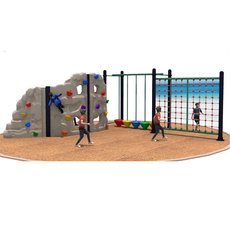 Kids Outdoor Jungle Gym - 割引価格の屋外用プラスチック製子供用ロッククライミングウォール、クライミングネット付きジャングルジム、フィットネス用プロ仕様子供用遊具セット