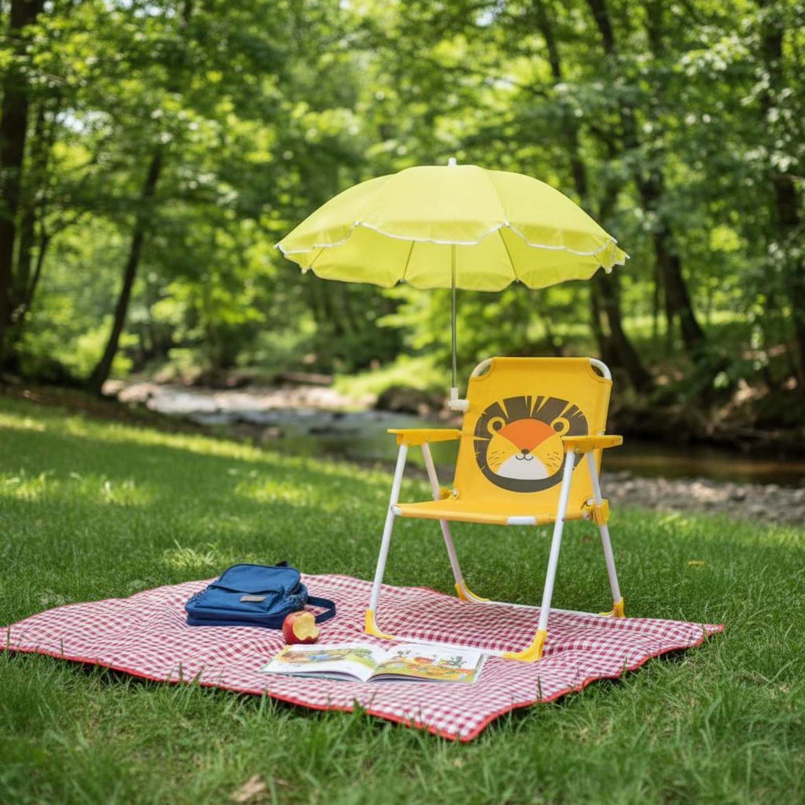 屋外用子供用ビーチチェア、日傘付き、軽量折りたたみ式キッズビ - Kids Outdoor Umbrella Chair のレビューと価格