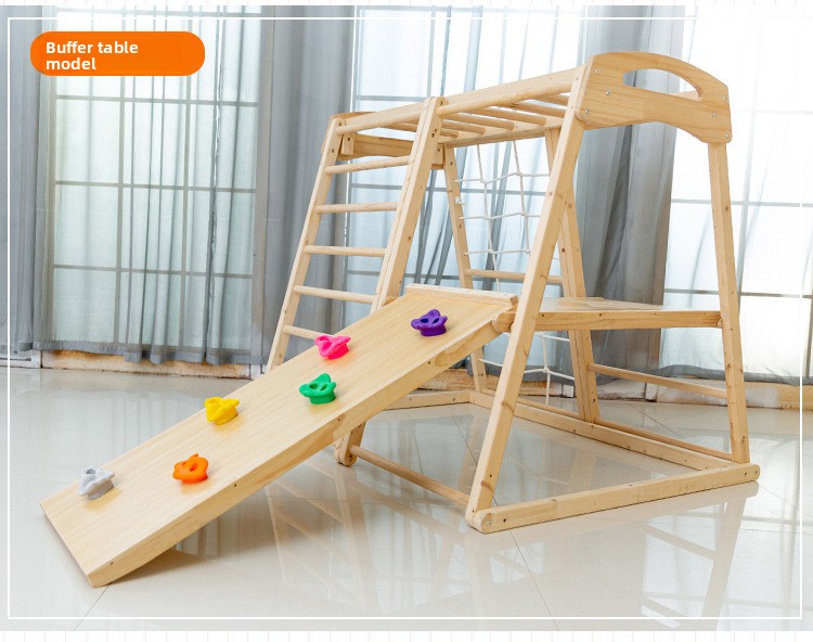 ジャングルジム キッズ 屋外 室内 子供用 木製滑り台 ベビ - Kids Outdoor Jungle Gym のレビューと価格