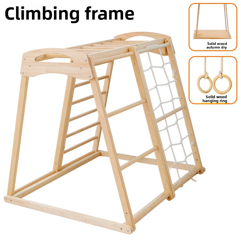 ジャングルジム キッズ 屋外 室内 子供用 木製滑り台 ベビ - Kids Outdoor Jungle Gym のレビューと価格