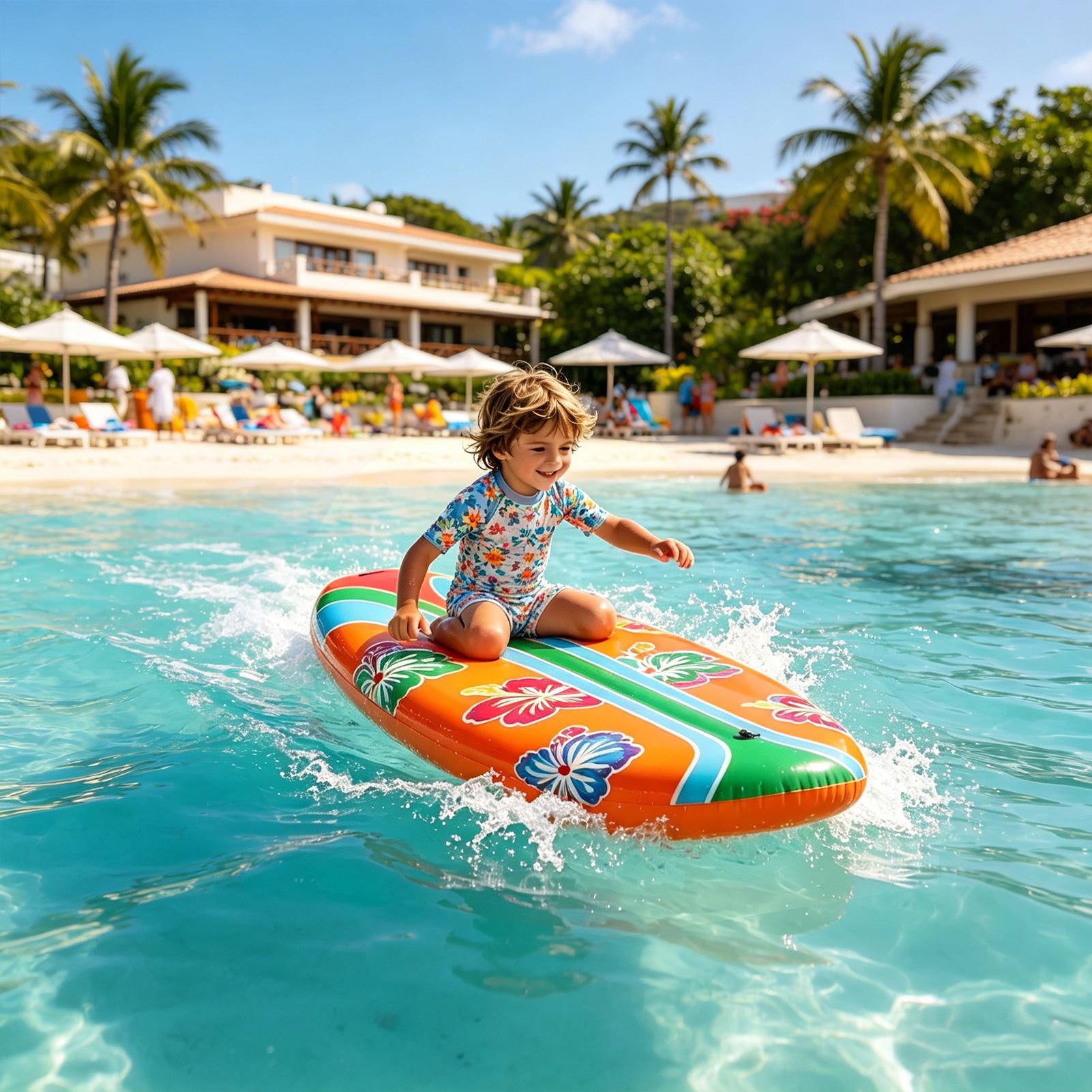 ブローアップサーフボード 2ピース プールトイ サーフボード - Kids Outdoor Pool のレビューと価格