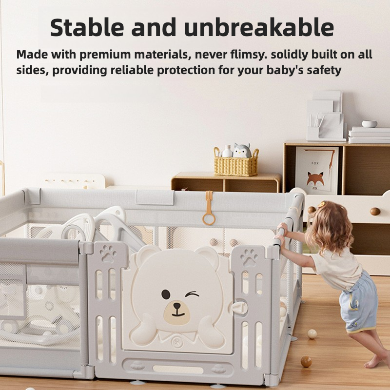 IMBABY 180x150cm ベビープレイペン かわいい - Kids Outdoor Fence のレビューと価格