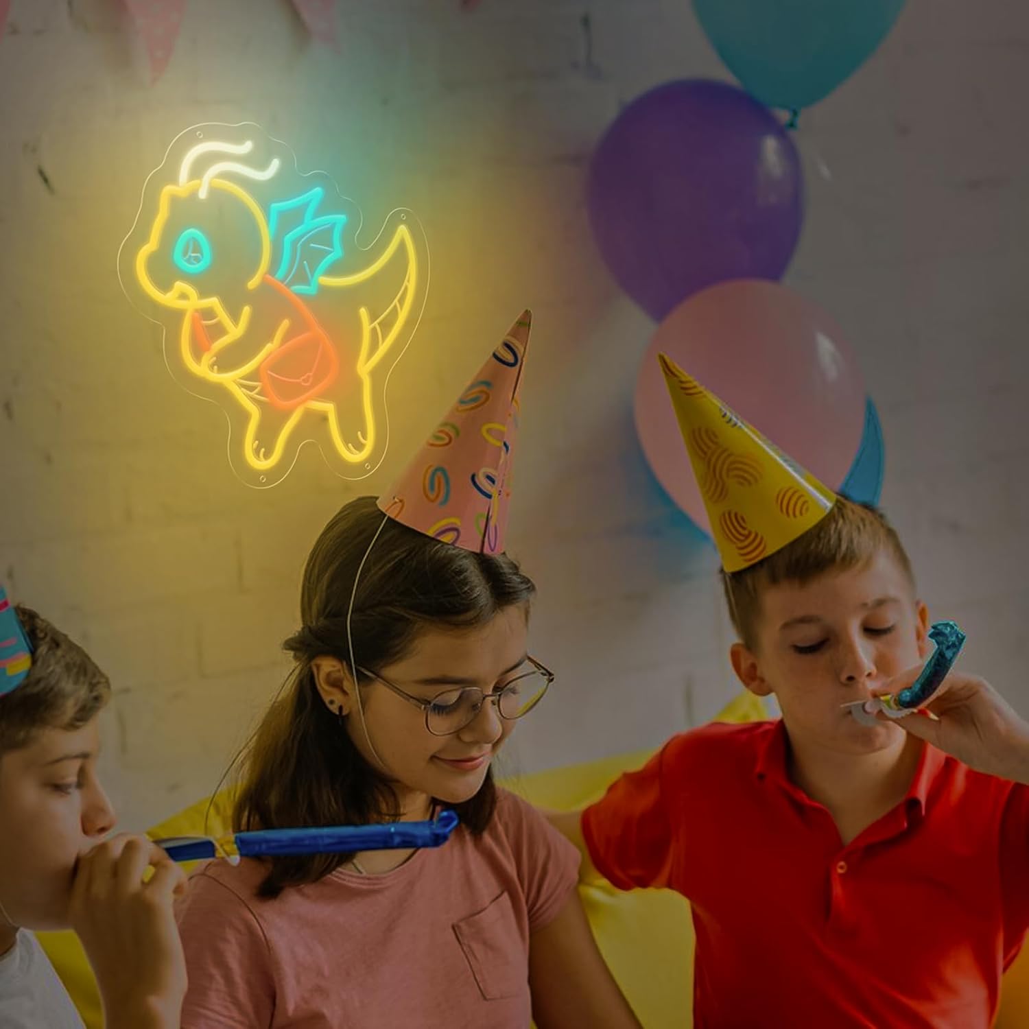 USB調光可能のかわいい恐竜ネオンライト、子供部屋の装飾に、 - Kids Outdoor Gift Ideas のレビューと価格