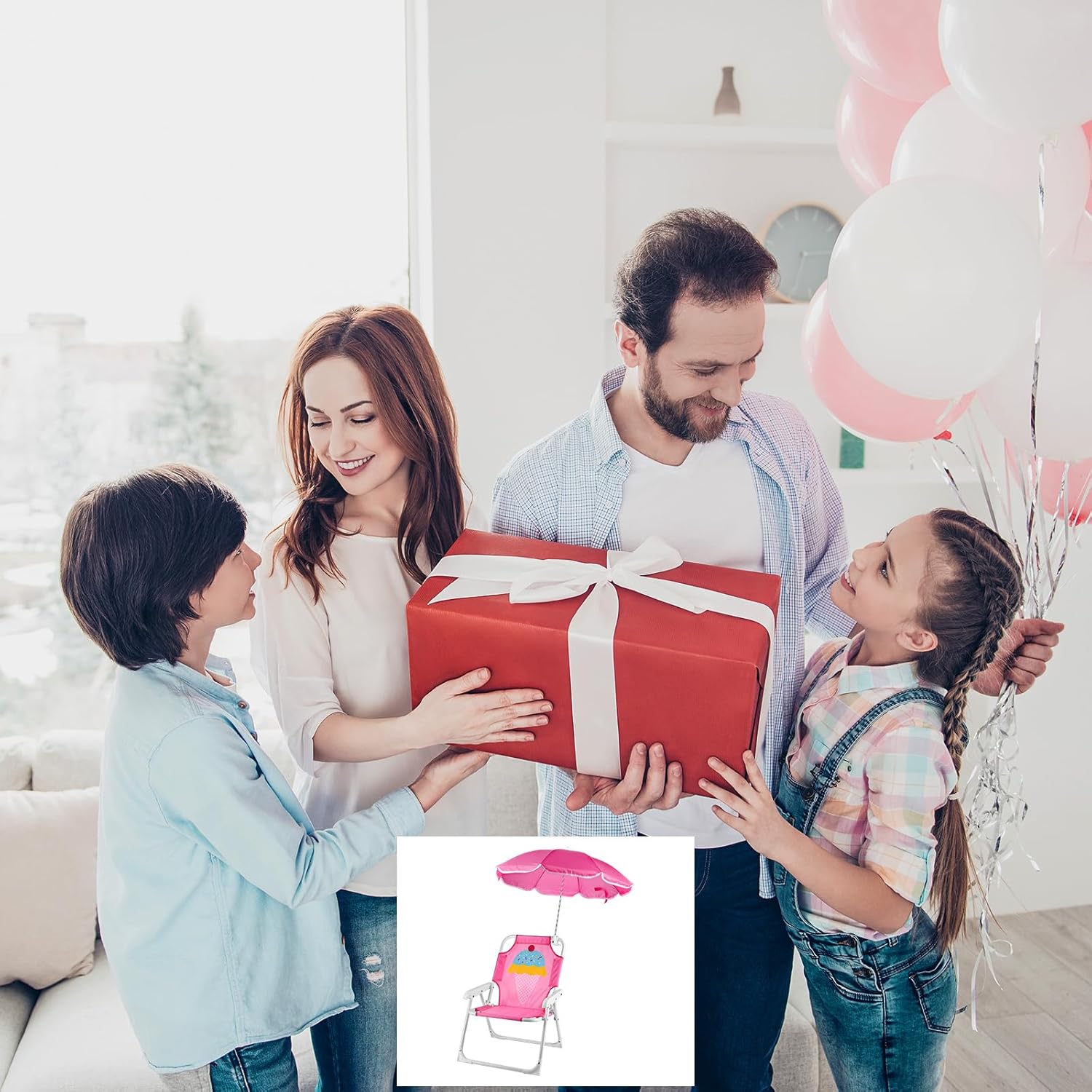 1 セット折りたたみビーチチェア傘付きポータブル屋外キャンプ - Kids Outdoor Umbrella Chair のレビューと価格
