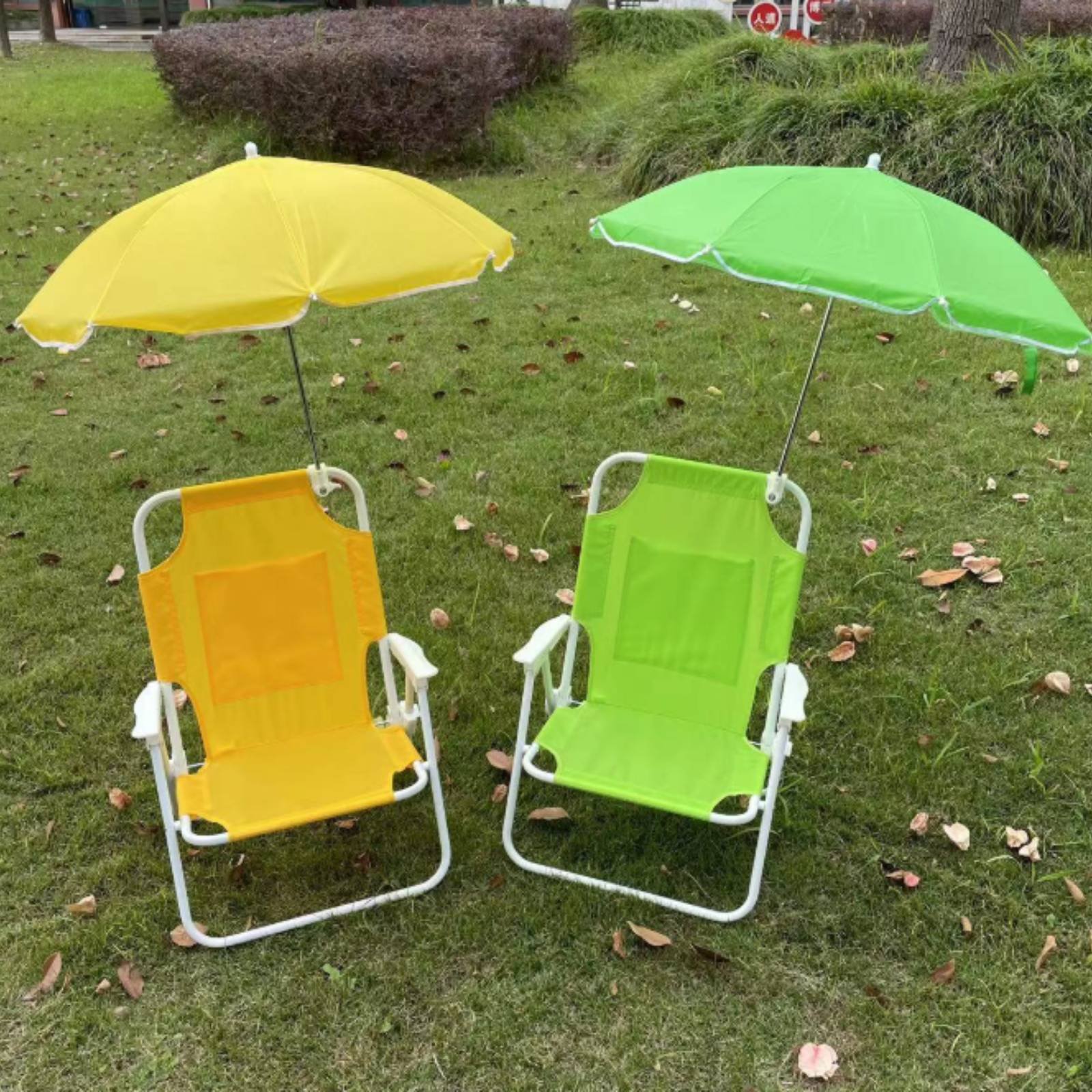 子供用折りたたみビーチチェア、取り外し可能な日傘付き、ビーチ - Kids Outdoor Umbrella Chair のレビューと価格