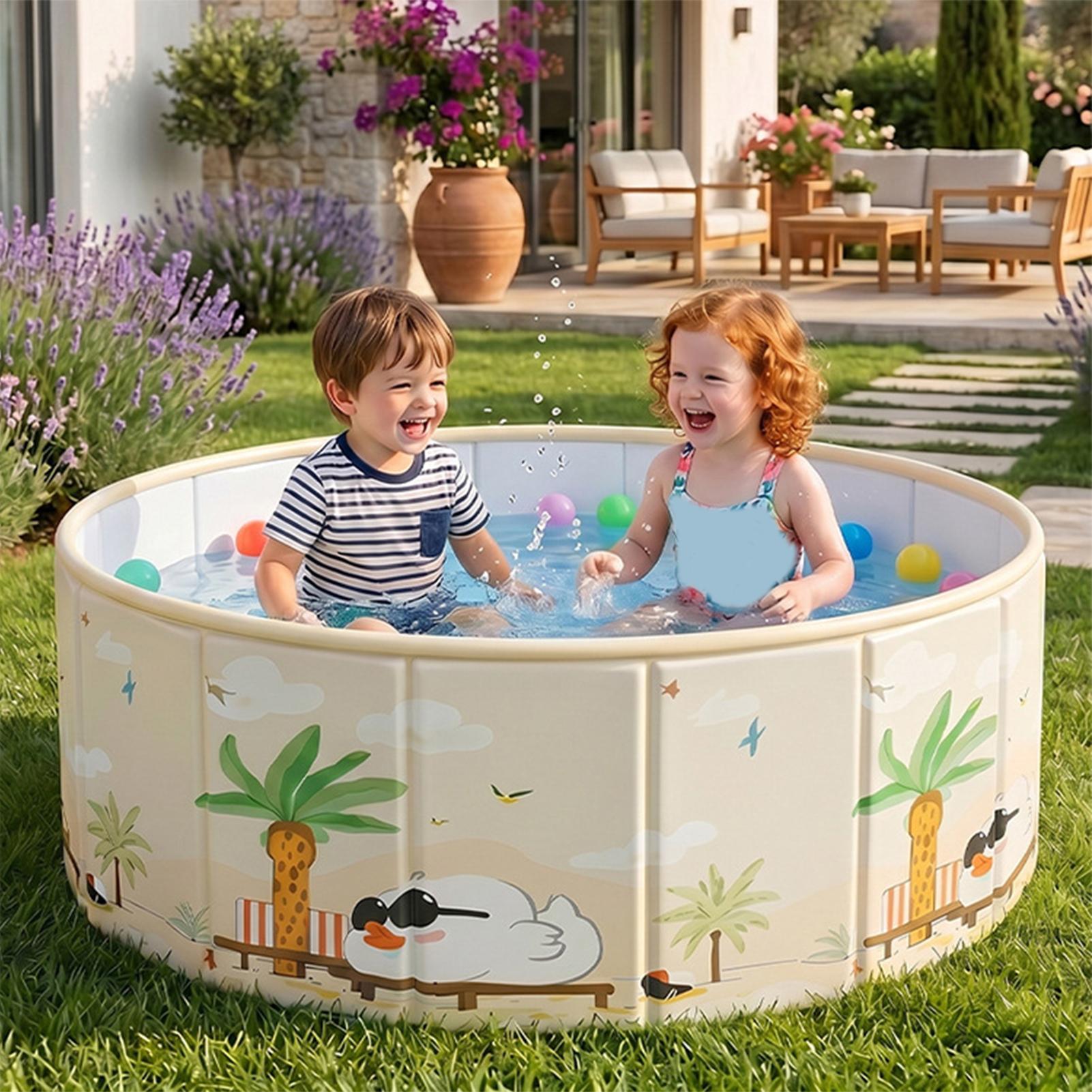 厚みのある折りたたみ式犬用プール、屋外裏庭プール、水泳用浴槽 - Kids Outdoor Pool のレビューと価格