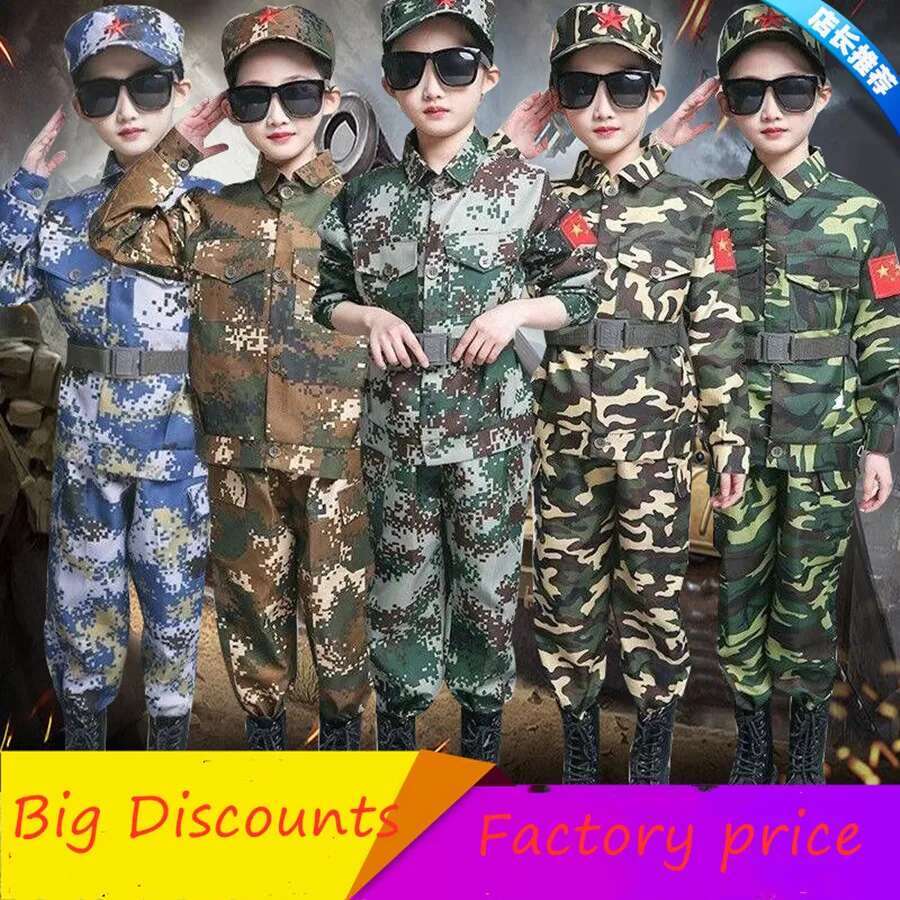 男の子女の子軍事訓練服子供戦闘戦術迷彩サマーキャンプパーティ - Kids Outdoor Ninja Equipment のレビューと価格
