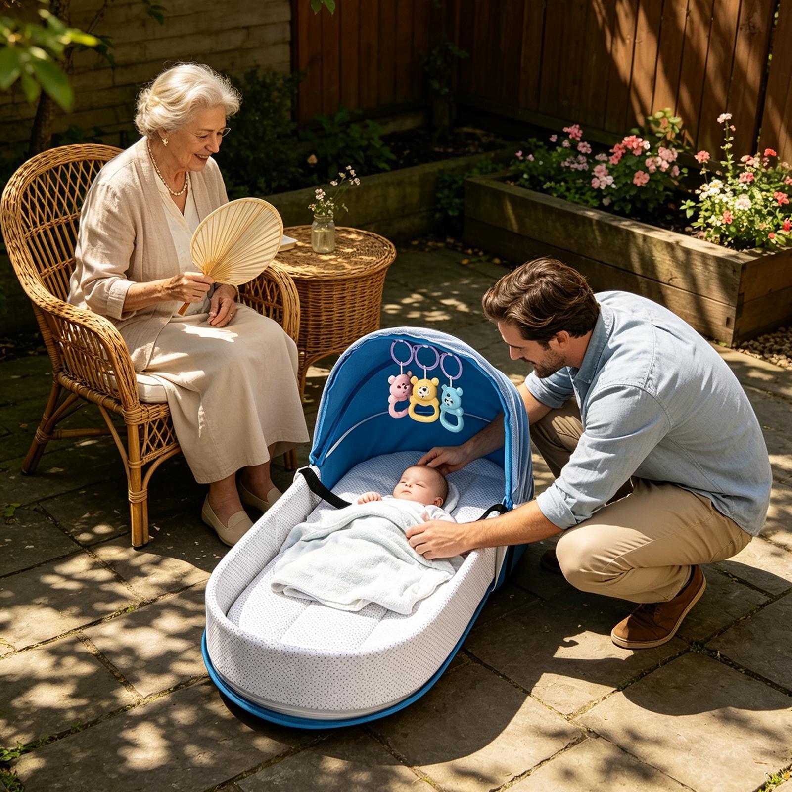 子供用旅行用ベッド 折りたたみ式 通気性のあるベビーベッド  - Kids Outdoor Fence のレビューと価格