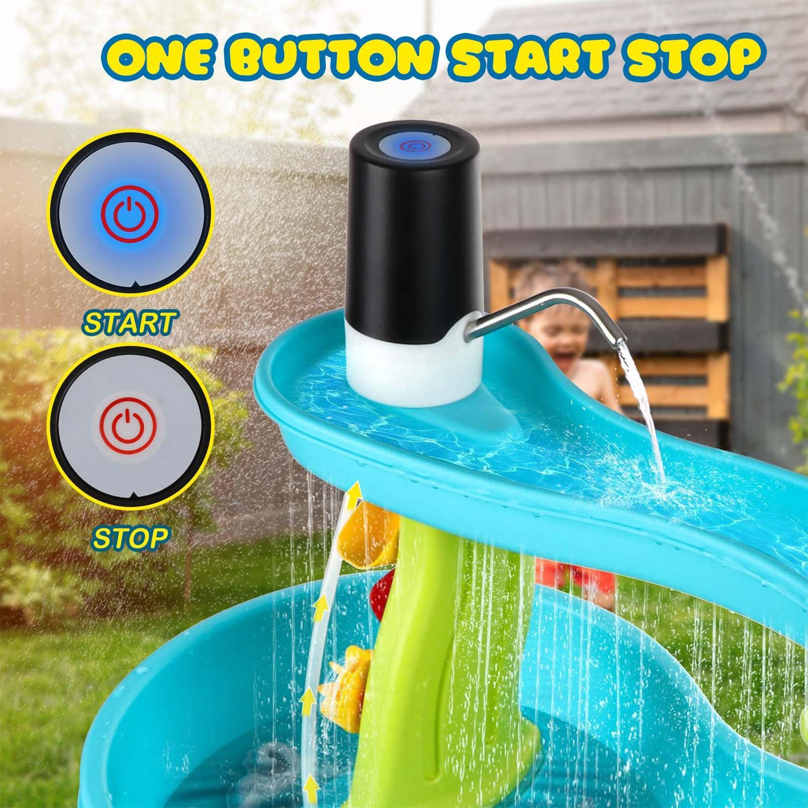小型コードレス充電式ウォーターテーブルポンプ、電池式屋外玩具 - Kids Outdoor Water Table のレビューと価格