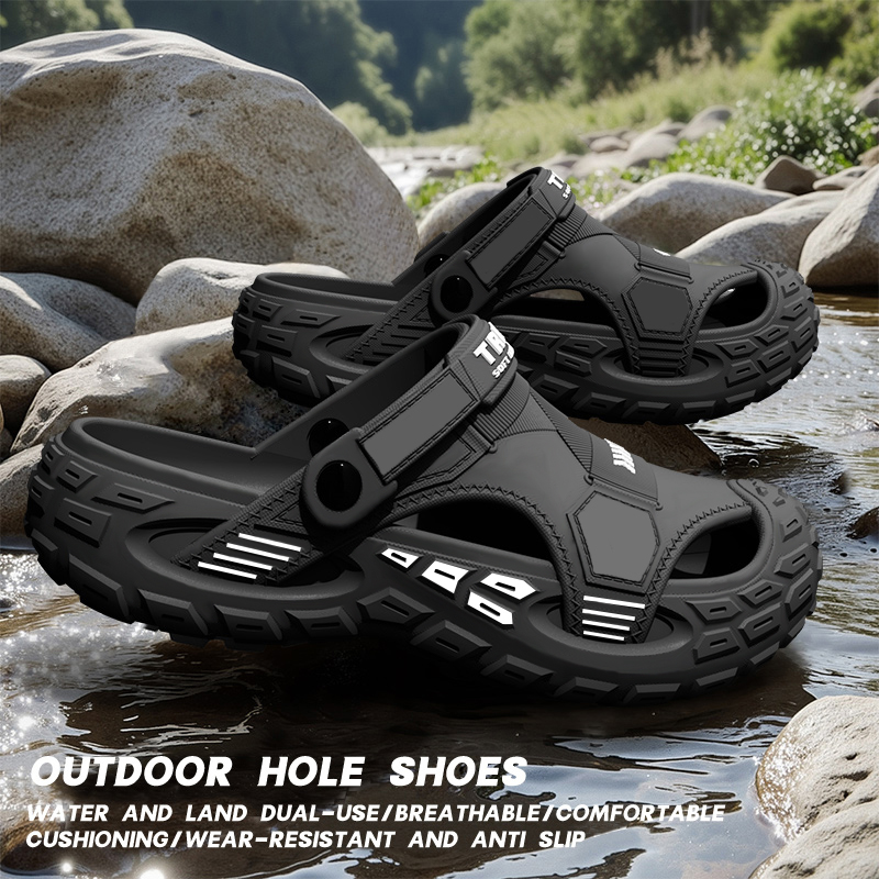 メンズアウトドアサマーウェアラブルクロッグシューズ滑り止め通 - Kids Outdoor Shoes のレビューと価格
