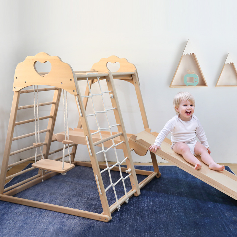 ジャングルジム キッズ 屋外木製大型ジャングルジム 子供用幼 - Kids Outdoor Jungle Gym のレビューと価格