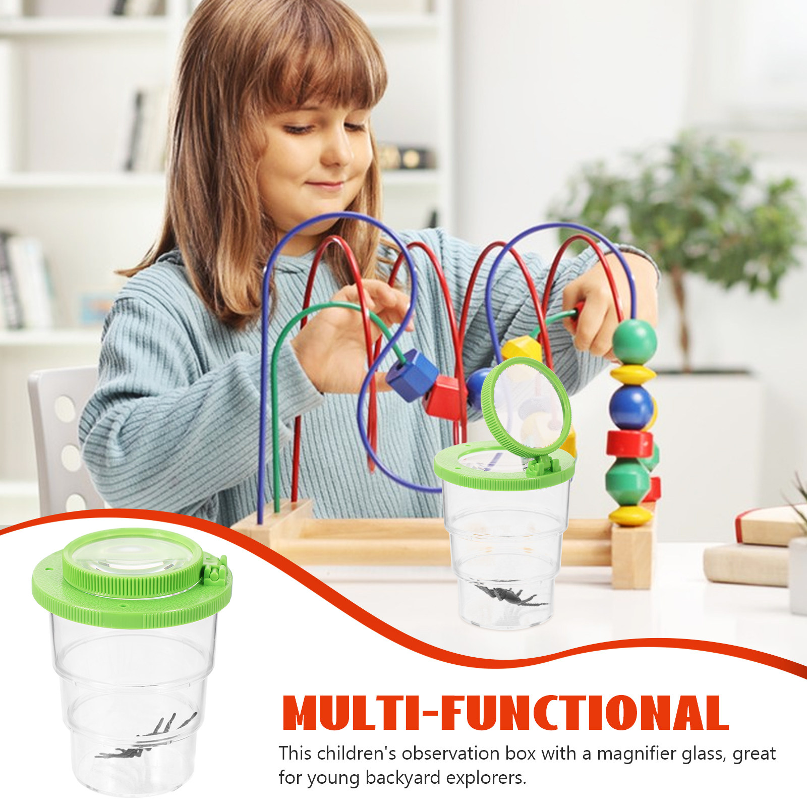 子供用昆虫観察ボックス ポータブル拡大鏡付き透明昆虫容器 ア - Kids Outdoor Nature Toys のレビューと価格