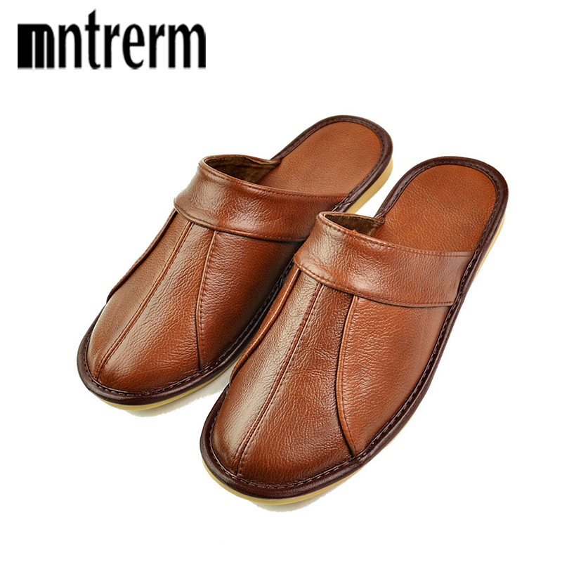 Mntrerm-メンズ100% 牛革レザースリッパ,快適で柔 - Kids Outdoor Shoes のレビューと価格