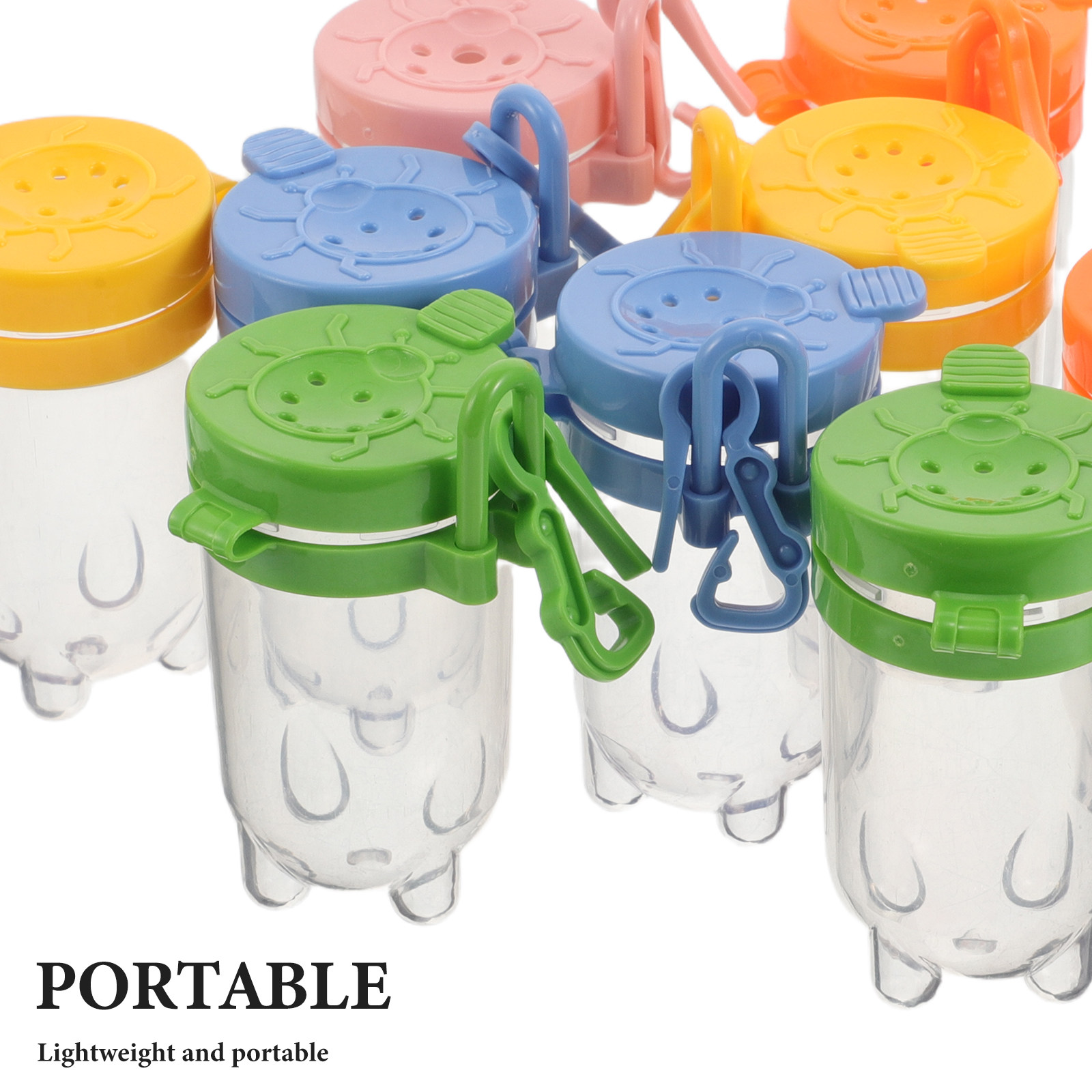 10個入り子供用昆虫観察ボックス 透明プラスチック製フリップ - Kids Outdoor Nature Toys のレビューと価格