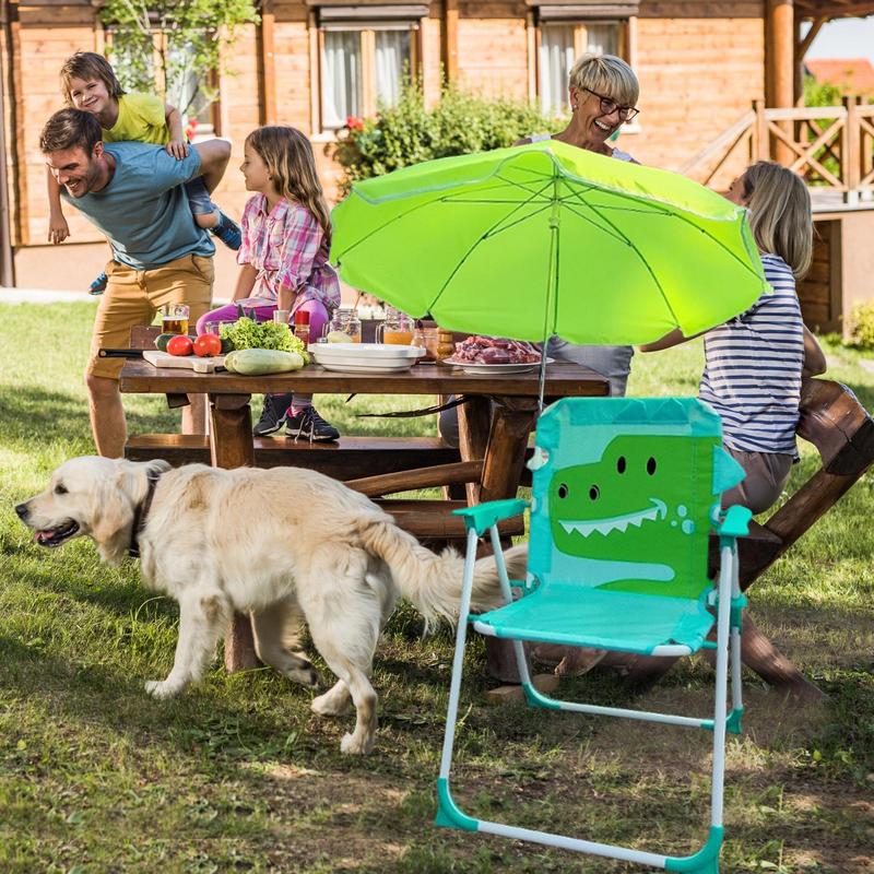 キッズキャンプチェア アウトドアパラソル付き 折りたたみ式  - Kids Outdoor Umbrella Chair のレビューと価格