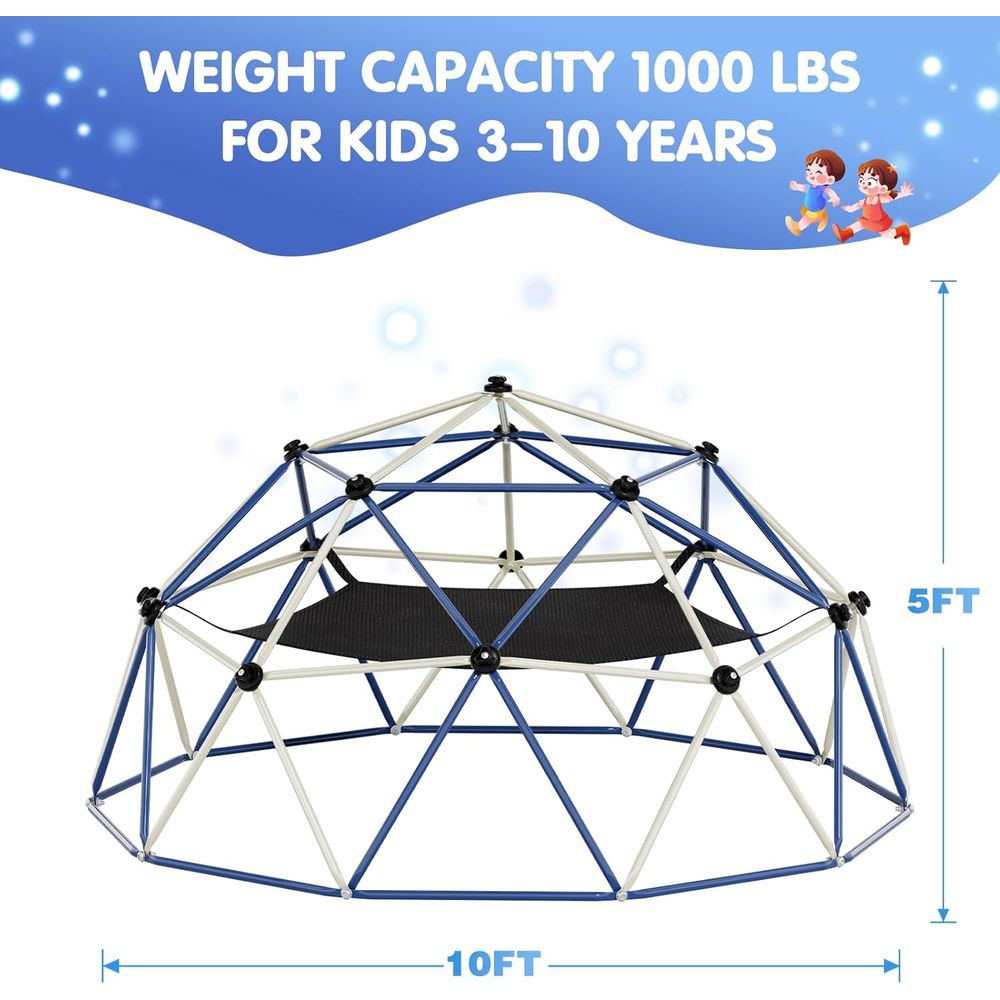 ClimDome、10Tドームクライマー（ハンモック付き）、 - Kids Outdoor Dome Climber のレビューと価格