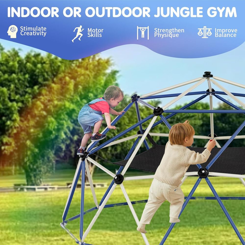ClimDome、10Tドームクライマー（ハンモック付き）、 - Kids Outdoor Dome Climber のレビューと価格