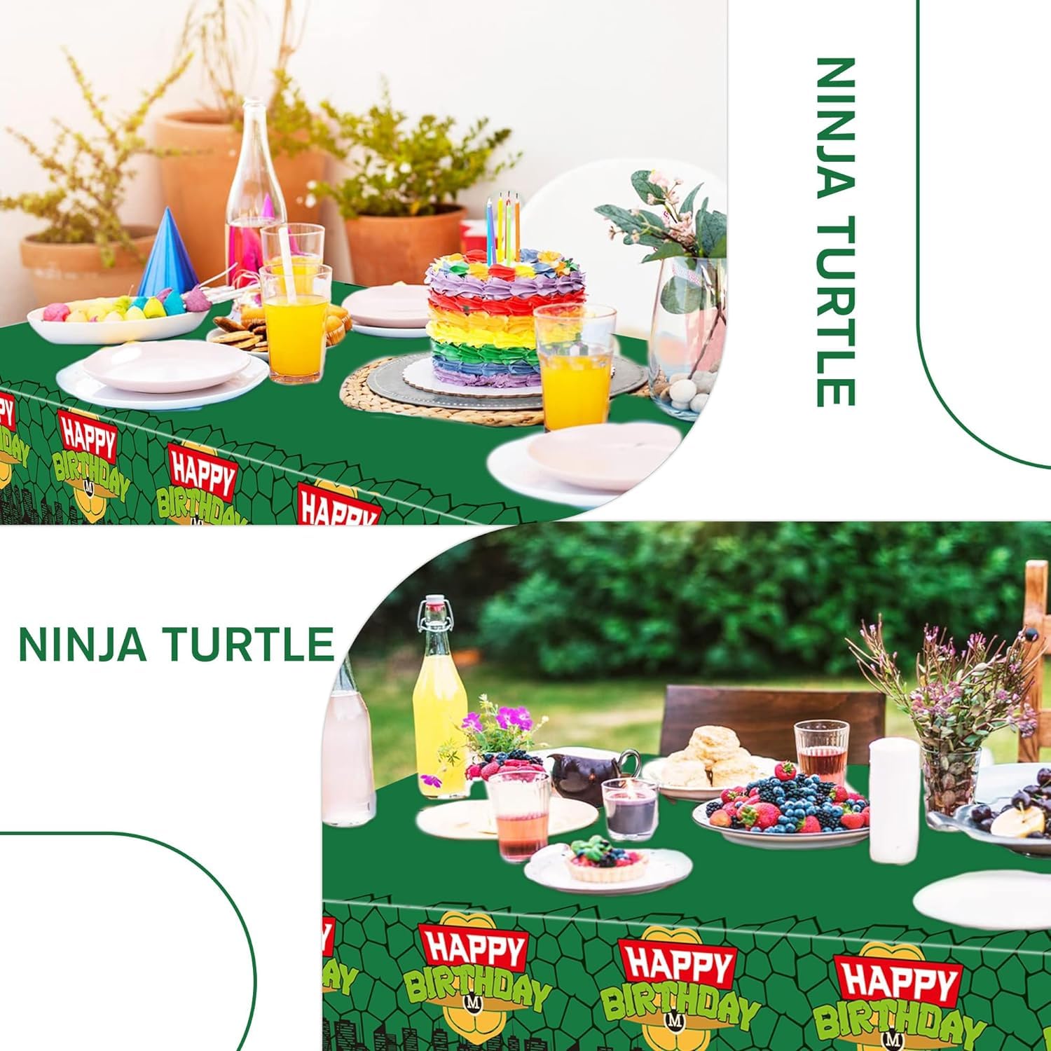 忍者タートルテーブルクロス子供男の子誕生日パーティー漫画カメ - Kids Outdoor Water Table のレビューと価格
