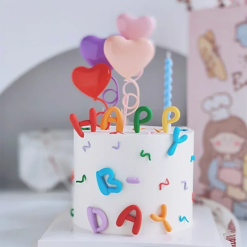 1 セットハッピーバースデーケーキトッパーカラフルな手紙挿入 - Kids Outdoor Merry Go Round のレビューと価格