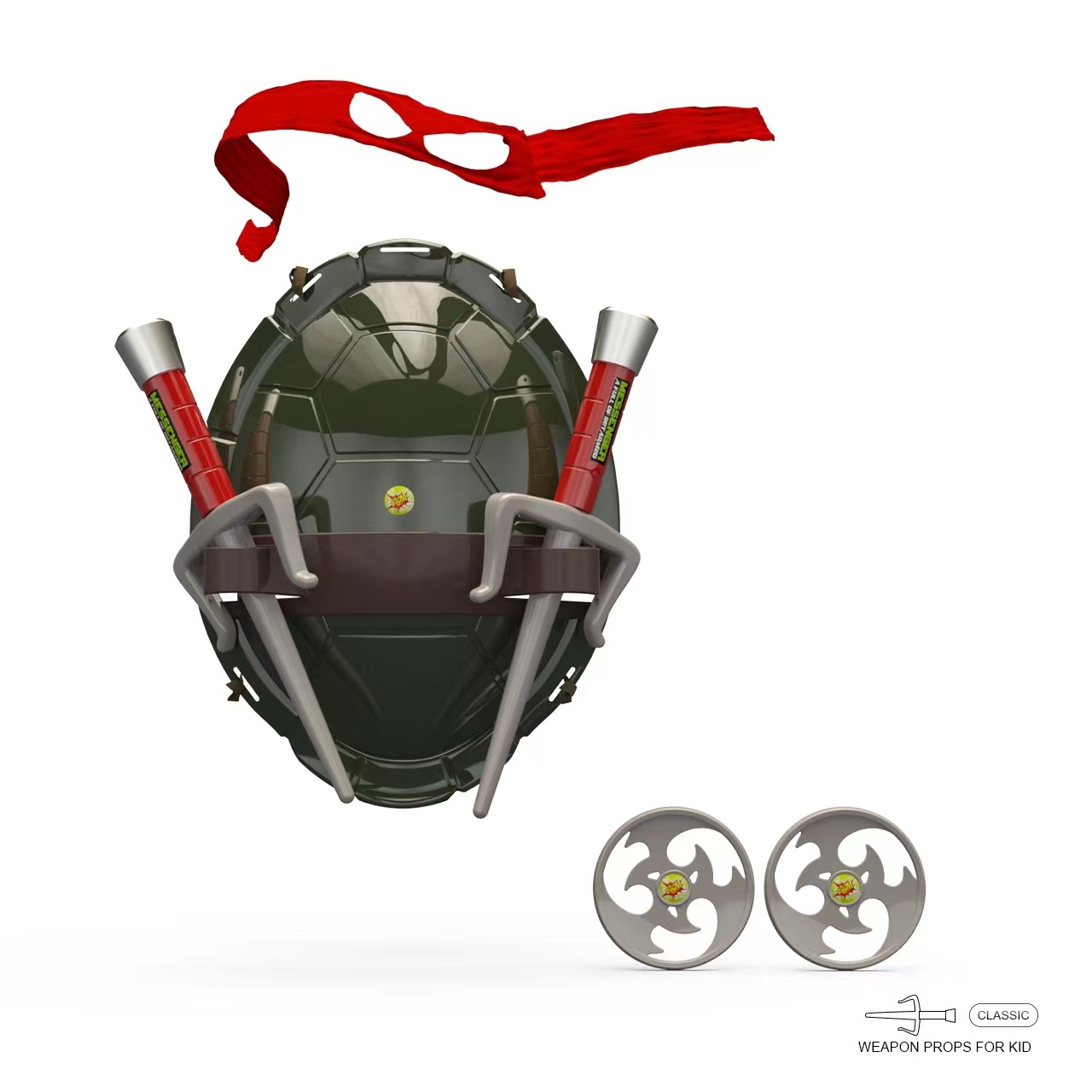 新しい子供用ミュータントニンジャタートルズ タートルシェルダ - Kids Outdoor Ninja Equipment のレビューと価格