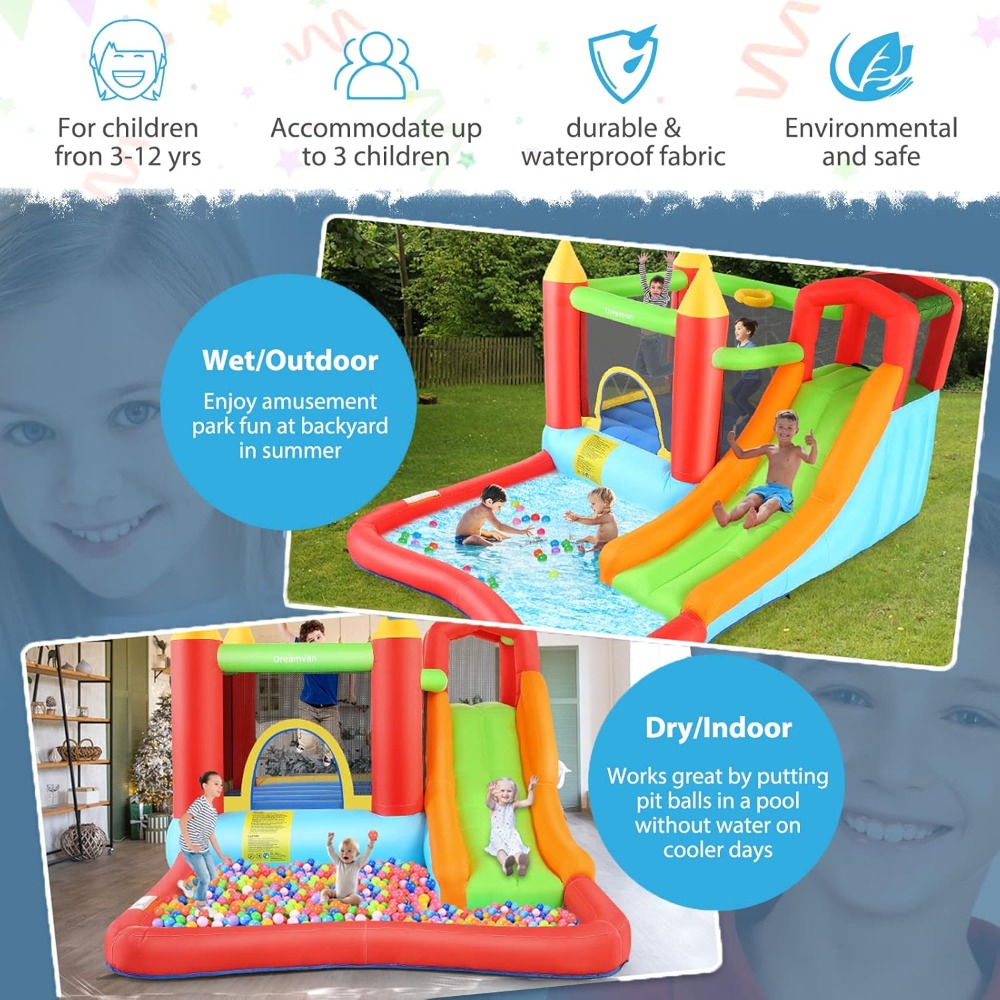 多機能インフレータブルバウンスハウス ウォーターパーク スラ - Kids Outdoor Water Table のレビューと価格