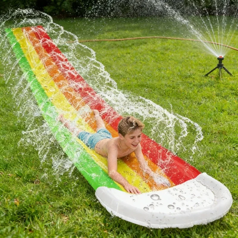 夏の屋外用インフレータブル水遊びおもちゃ ウォータースライド - Kids Outdoor Pool のレビューと価格