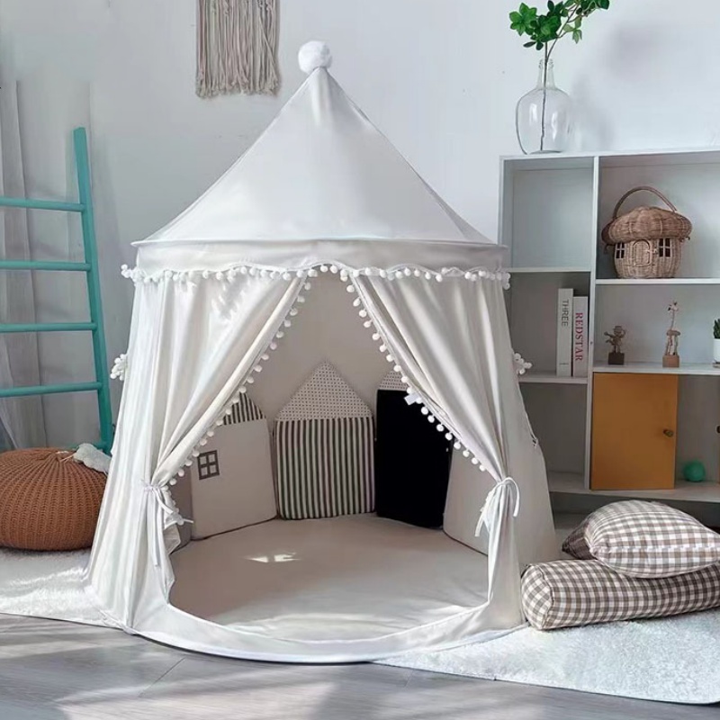 子供用大型ティピーテント 折りたたみ式おもちゃテント 城 子 - Kids Outdoor Fence のレビューと価格