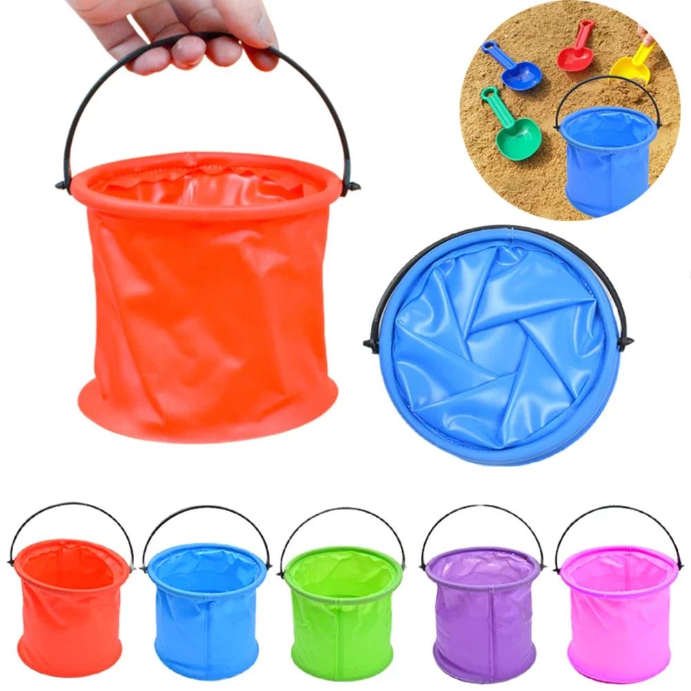折りたたみ式ビーチ砂場バケツ ポータブル折りたたみ式手持ちバ - Kids Outdoor Pool のレビューと価格