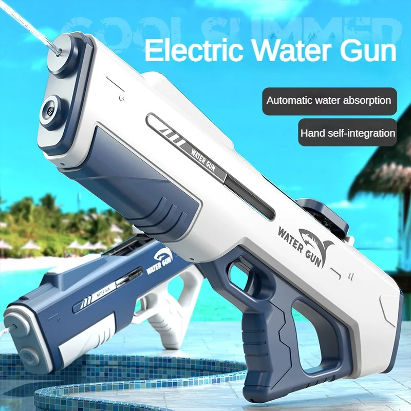 電動水鉄砲のおもちゃ子供のためのワンクリック水貯蔵高圧連続自 - Kids Outdoor Nature Toys のレビューと価格