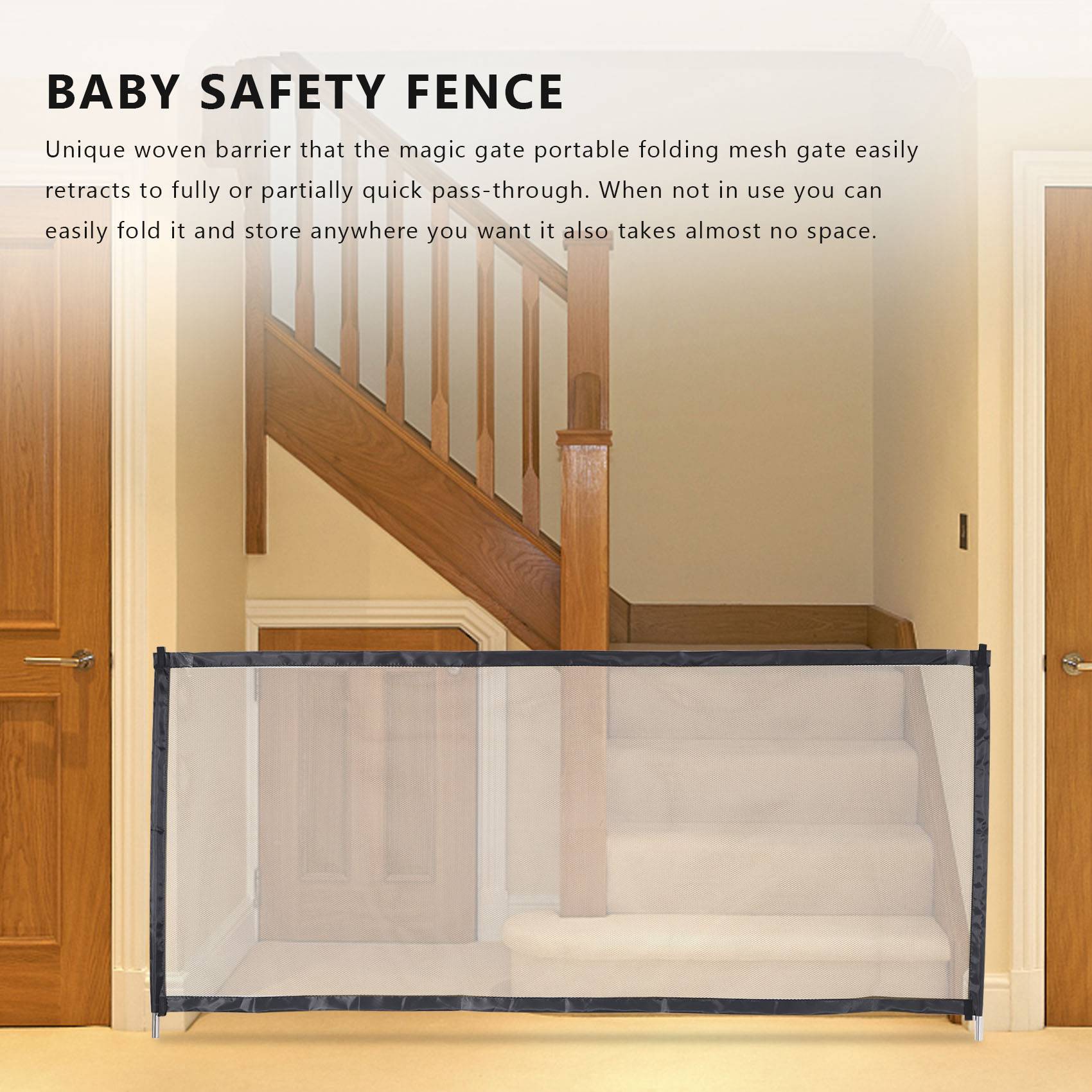 B78B-マジックゲート ポータブル折りたたみ式メッシュベビ - Kids Outdoor Fence のレビューと価格
