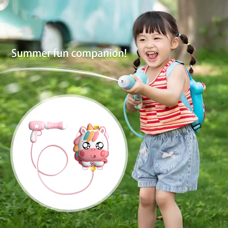 夏のバックパック水鉄砲漫画水鉄砲ビーチ水おもちゃ屋外動物バッ - Kids Outdoor Nature Toys のレビューと価格