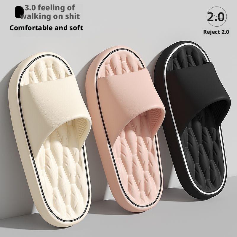 カップル用ライン柄スリッパ - 夏用滑り止め室内スライド、柔 - Kids Outdoor Shoes のレビューと価格
