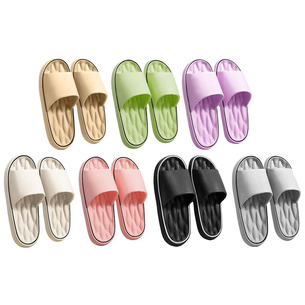 カップル用ライン柄スリッパ - 夏用滑り止め室内スライド、柔 - Kids Outdoor Shoes のレビューと価格
