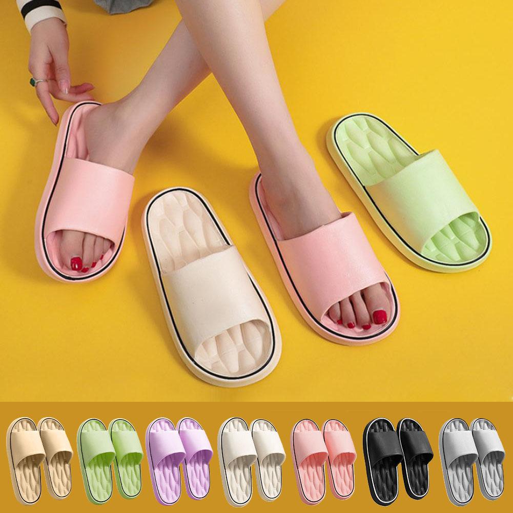 カップル用ライン柄スリッパ - 夏用滑り止め室内スライド、柔 - Kids Outdoor Shoes のレビューと価格