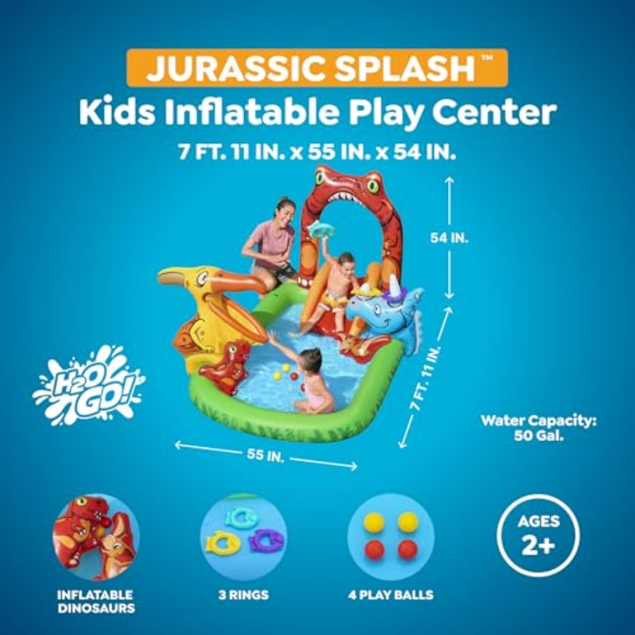 子供向け屋外ウォータープレイセンター、PVC素材、青緑色、イ - Kids Outdoor Pool のレビューと価格